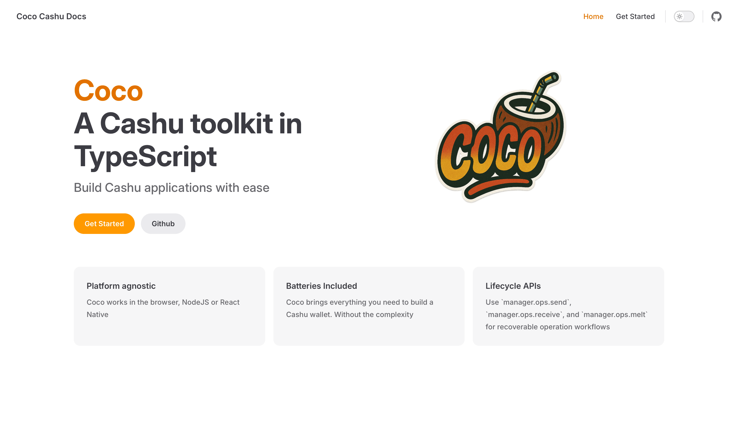Coco main page
